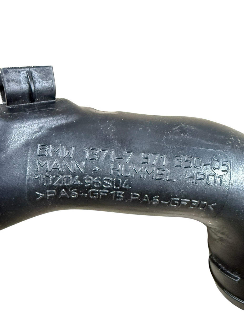 2007-13 BMW X5 AIR CLEANER INTAKE INLET DUCT TUBE HOSE OEM 1020496S04