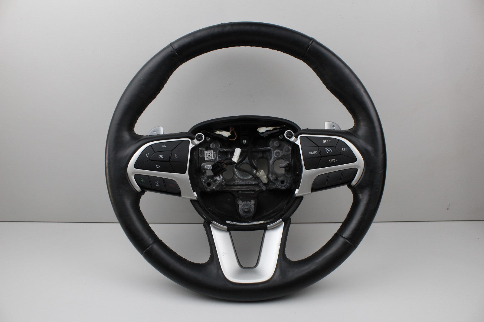 2015-2022 Dodge Charger Challenger Black Leather Steering Wheel OEM 1ZZ421X9AD