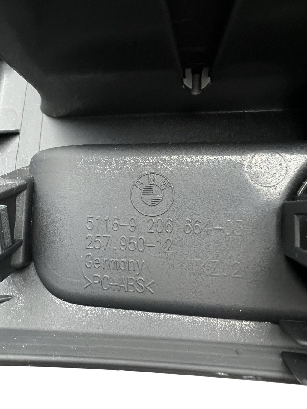11-16 BMW 5-Series Rear Center Console A/C Vent Heated Seat Button Panel OEM