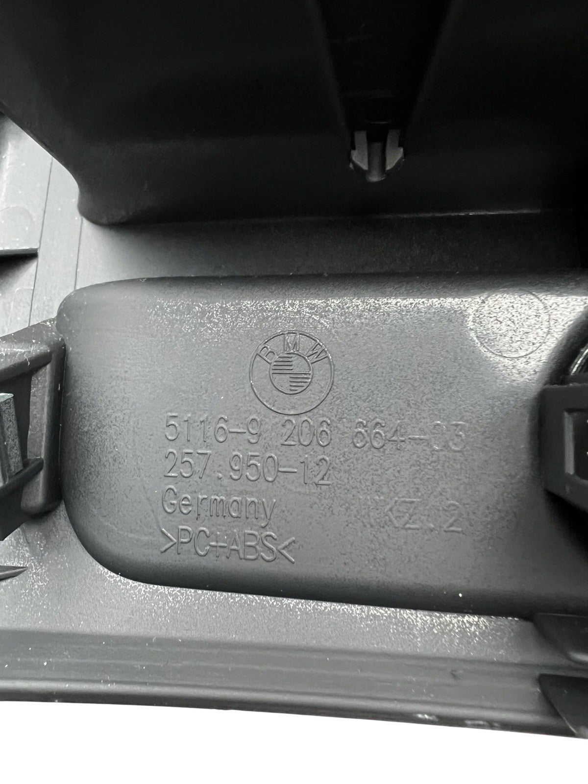 11-16 BMW 5-Series Rear Center Console A/C Vent Heated Seat Button Panel OEM