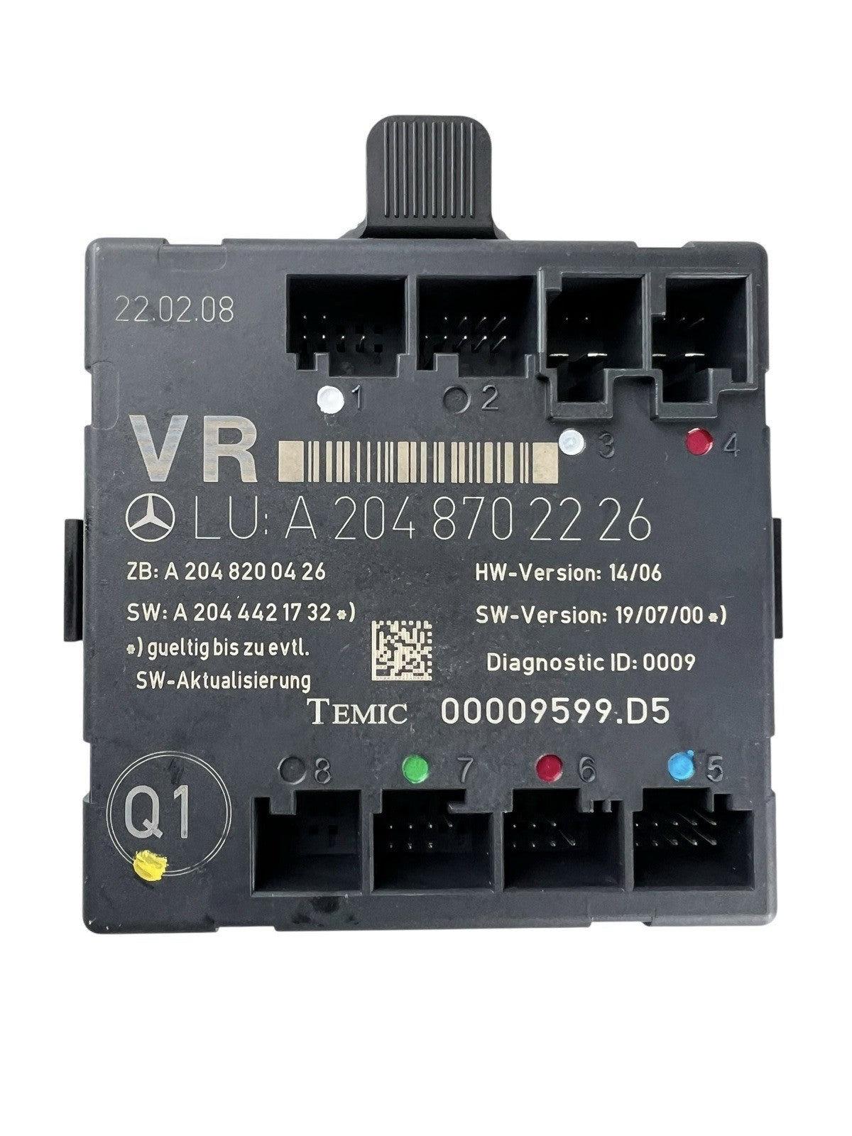 ✅08-14 Mercedes C350 Front Right Door Control Module A2048702226 OEM A2048702226