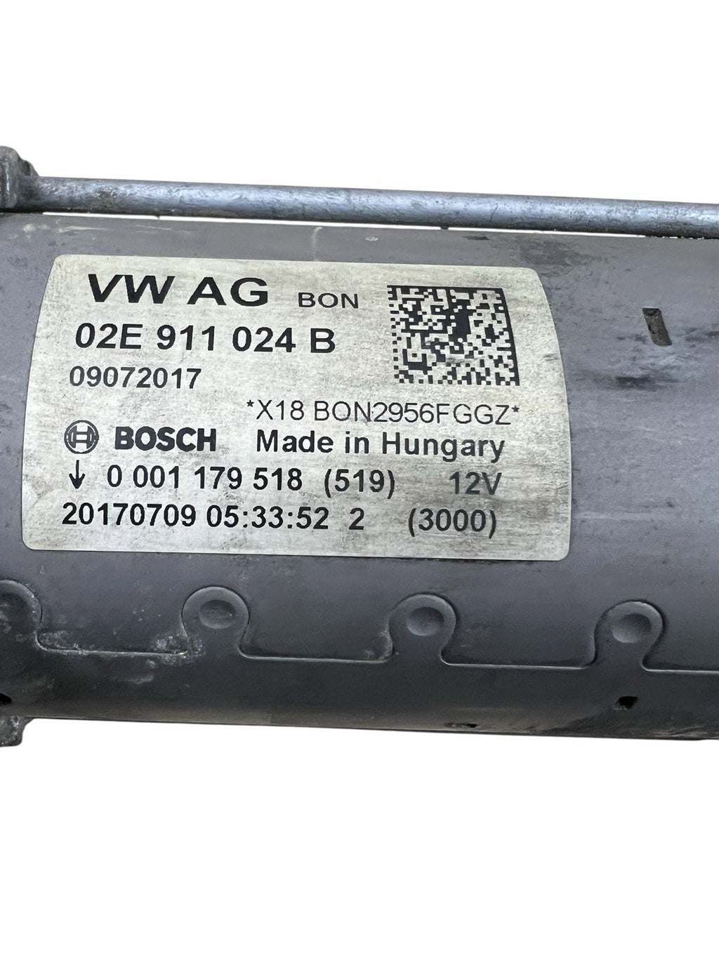 2015-2018 AUDI A3 ENGINE STARTER MOTOR  0001179518 OEM