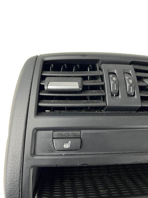 11-16 BMW 5-Series Rear Center Console A/C Vent Heated Seat Button Panel OEM
