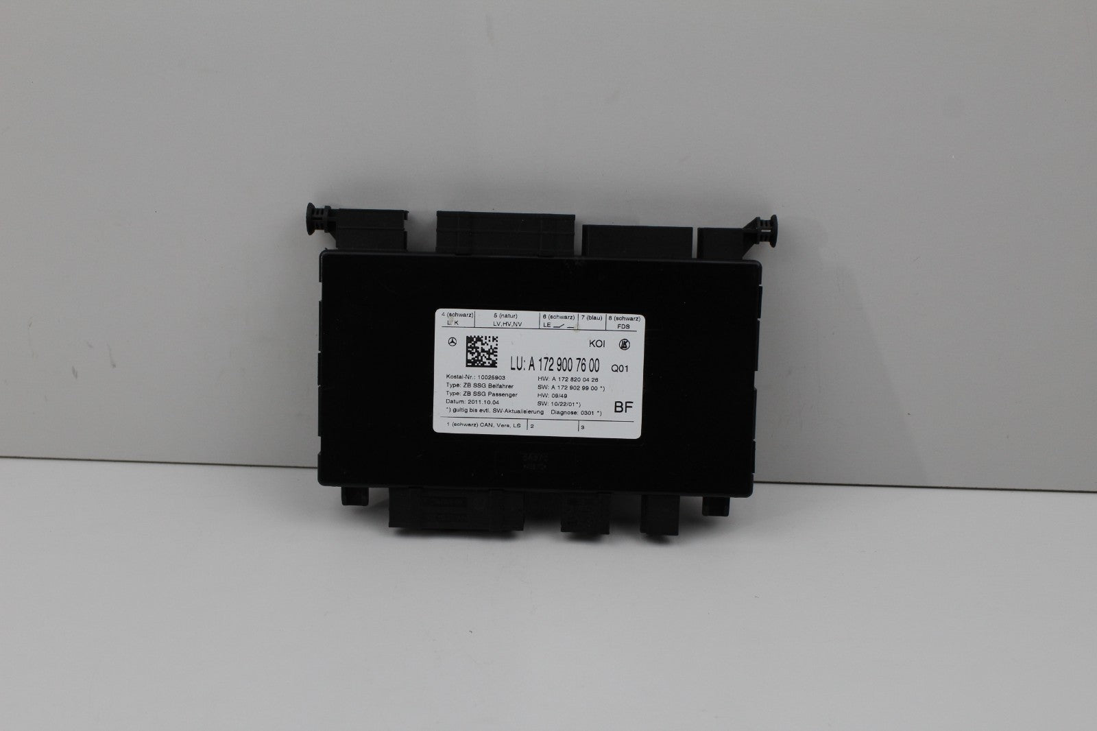 2012 MERCEDES E350 FRONT RIGHT SEAT MEMORY CONTROL MODULE OEM A1729007600