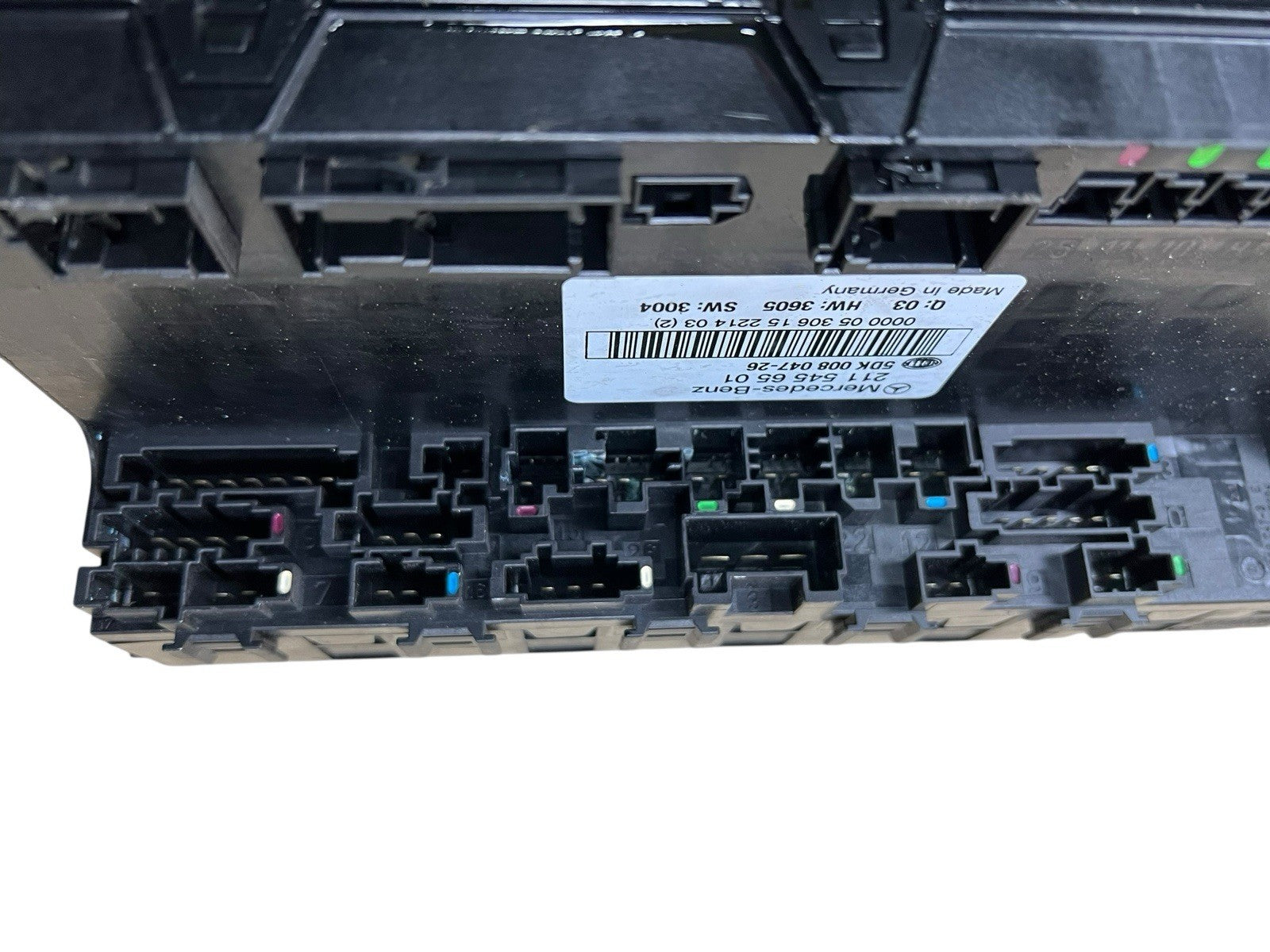 2003-11 MERCEDES E350  REAR SAM FUSE BOX RELAY CONTROL MODULE OEM 2115456501