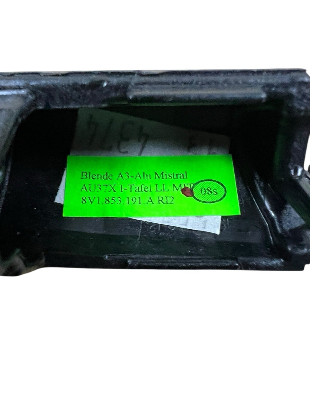 2015-2020 AUDI A3 S3 Center Dash Trim 8V1853191 OEM.
