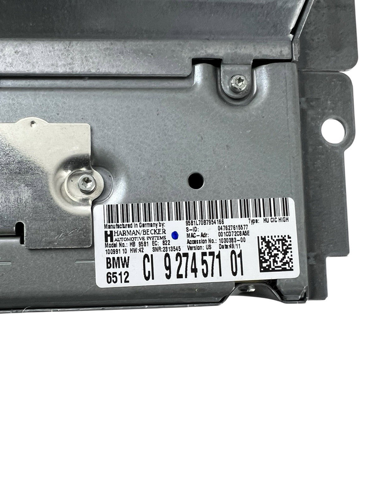 2011-2015 BMW /528i GPS NAVIGATION CD PLAYER RADIO RECEIVER 927457101 OEM