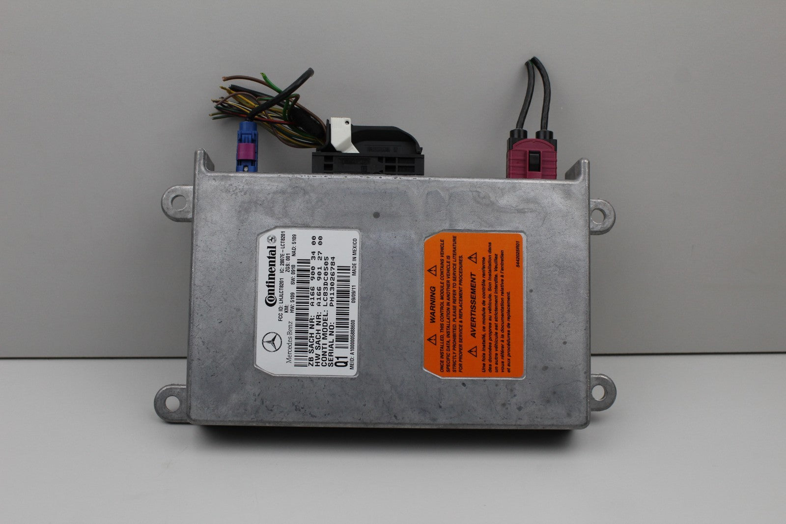 2005-14 MERCEDES E350 CONTROLL MODULE UNIT OEM A1669003400
