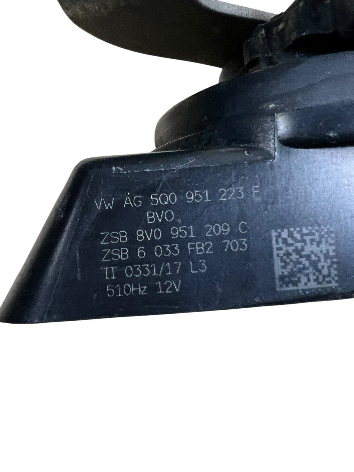 2018 Audi A3 S3  Horn Signal Alarm Siren High Tone 5Q0951223F OEM