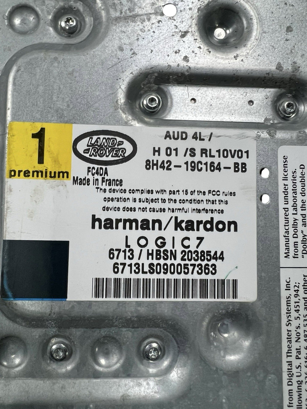 2006 2011 LAND RANGE ROVER SPORT AMPLIFIER HARMAN KARDON 8H4219C164BB OEM