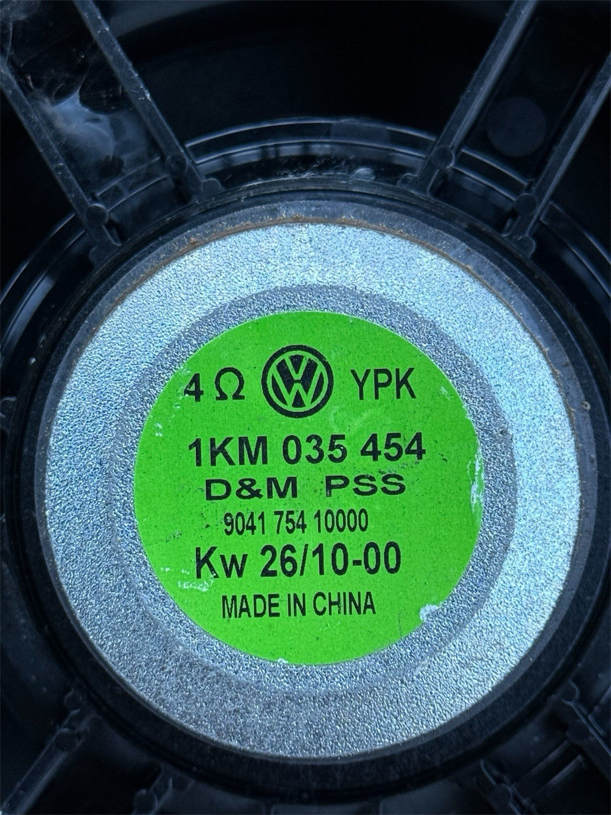 2005-2014 VW Jetta Front Door, Speaker Woofer OEM 1KM 035 454