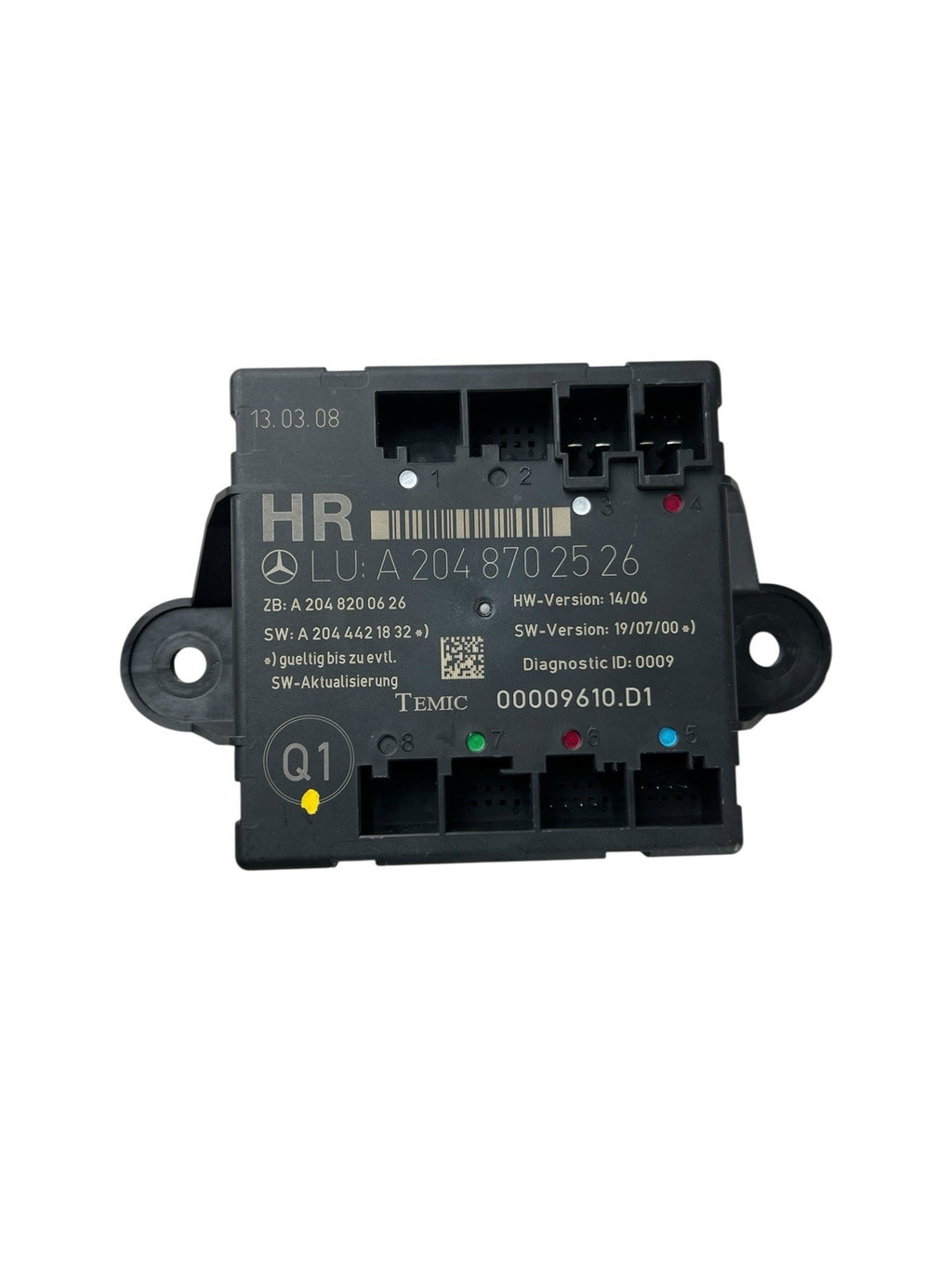 ✅08-14 Mercedes C300 C350 Rear Right Side Door Control Module OEM A2048702526