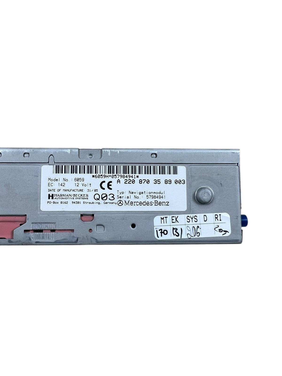 05-8 MERCEDES-BENZ E350 Navigation GPS DVD Rom Map Disc Drive A2208703589003 OEM