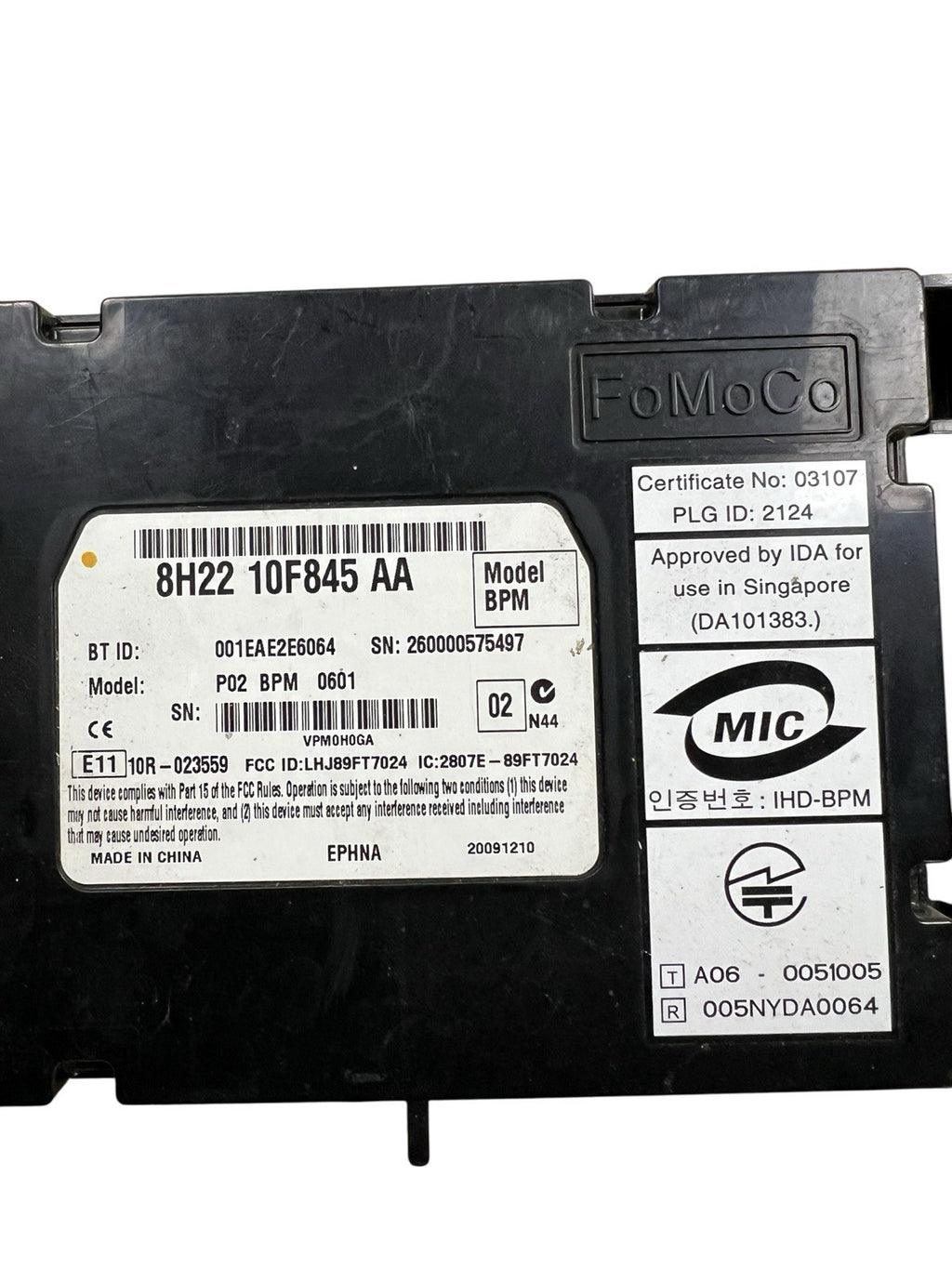 06-13 Range Rover Bluetooth Control Module Computer Unit 8H2210F845AA OEM