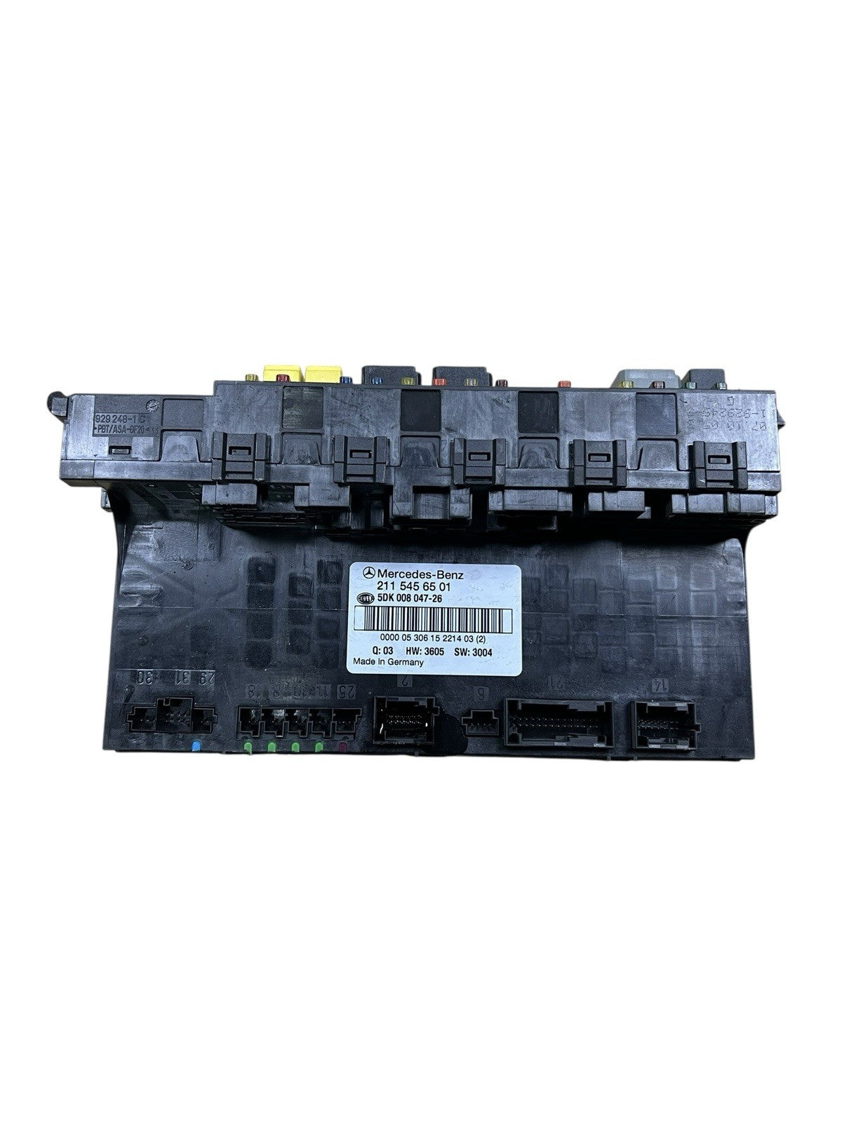 2003-11 MERCEDES E350  REAR SAM FUSE BOX RELAY CONTROL MODULE OEM 2115456501