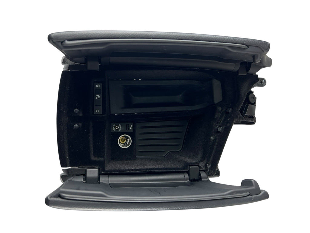 11-16 BMW 5-Series Front Console Arm Rest Armrest Cover Lid Black OEM 921689013