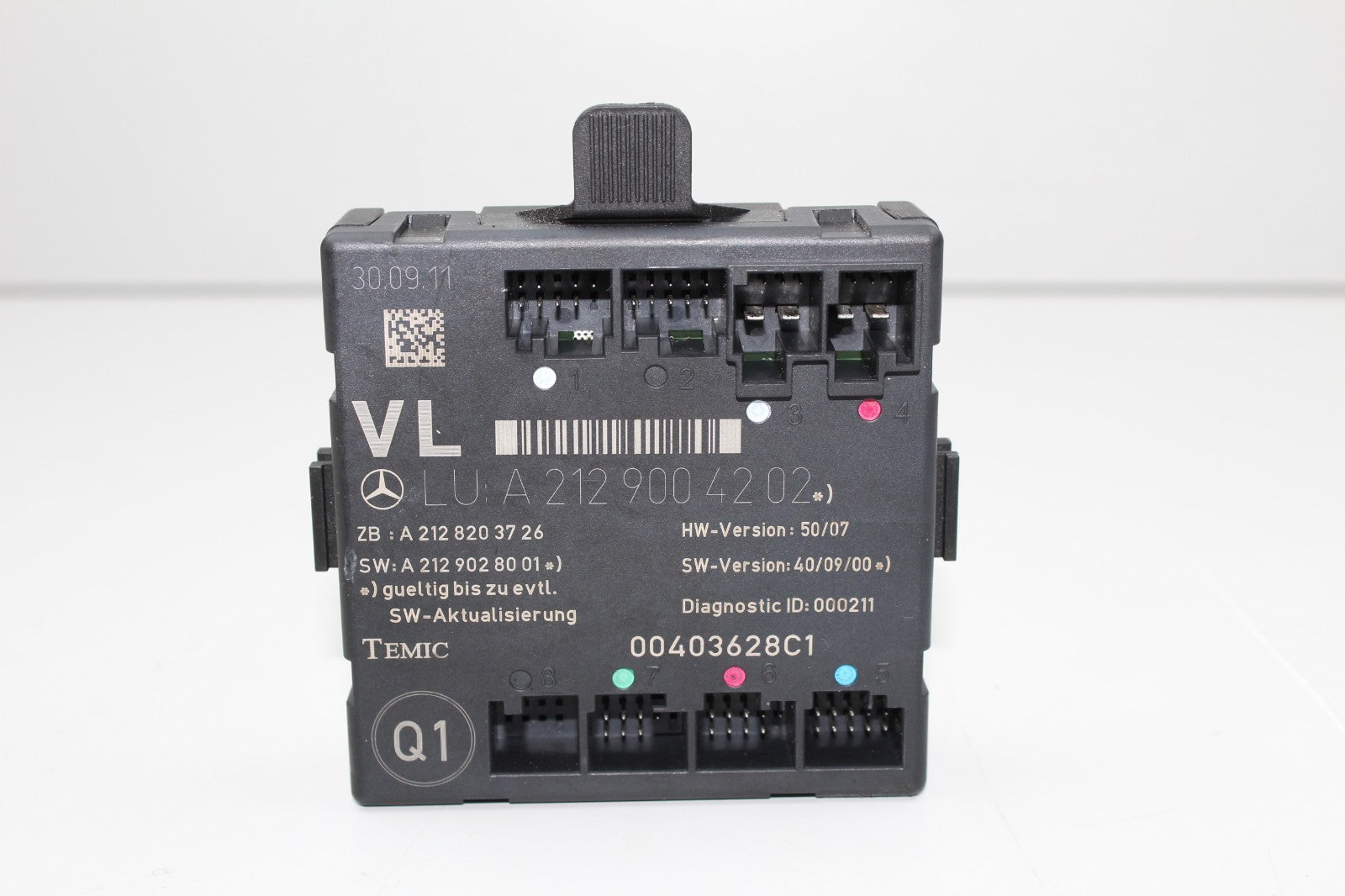 2010 MERCEDES E350 FRONT LEFT DOOR CONTROL MODULE OEM A2129004202