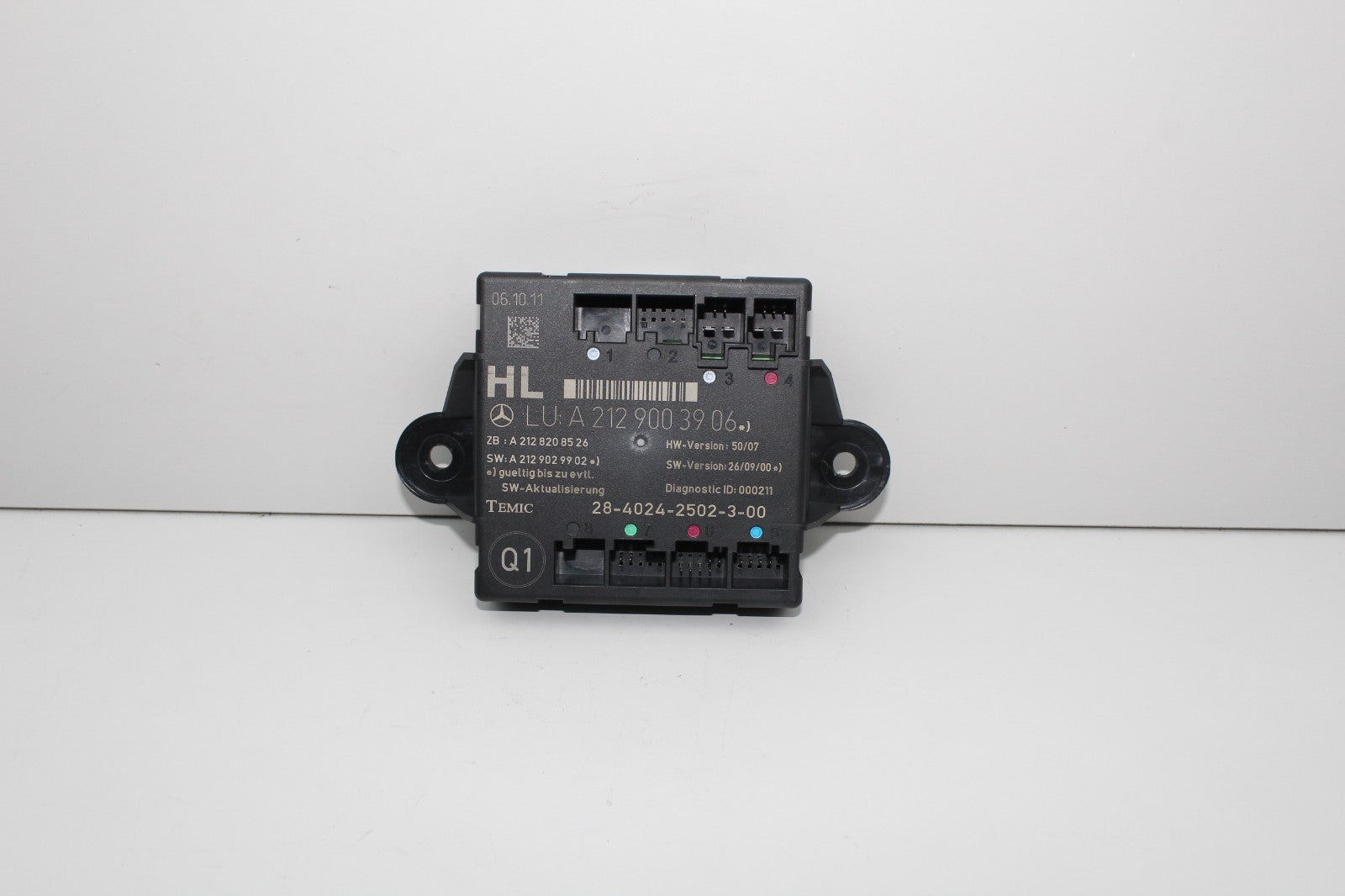 2008-18 MERCEDES E350 REAR LEFT SIDE DOOR CFONTROL MODULE OEM A2129003906