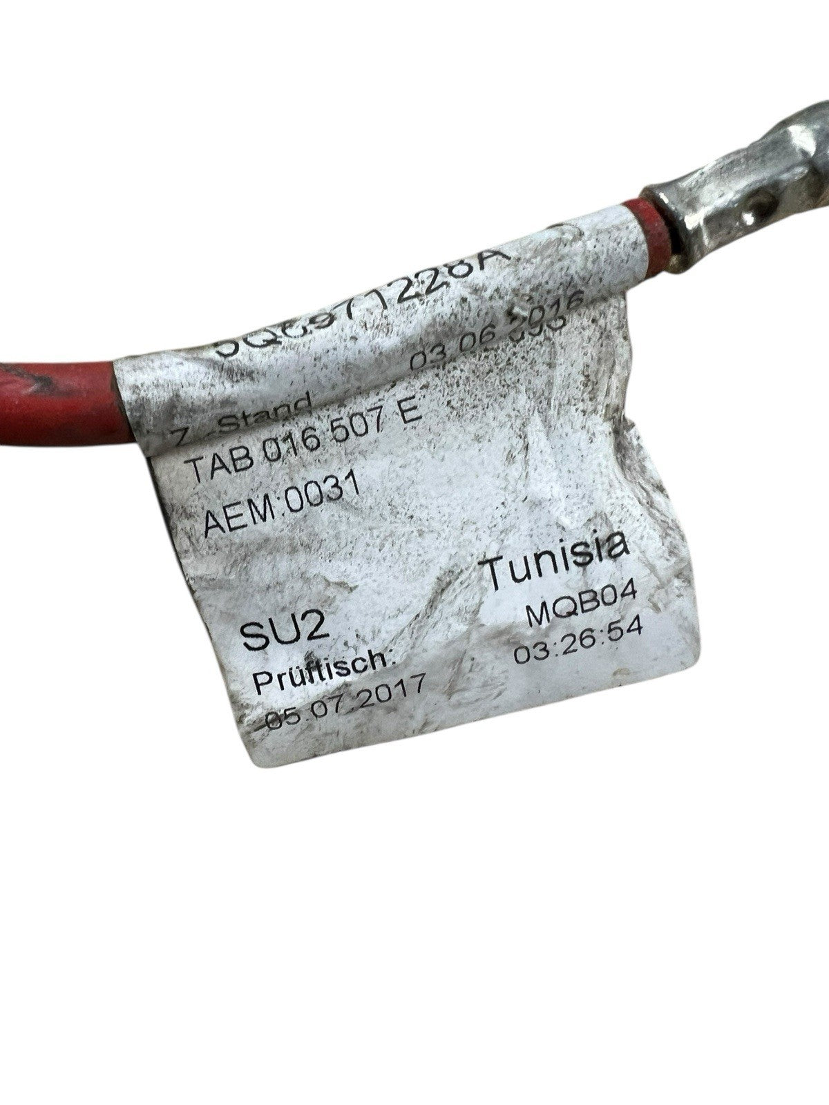 2015-2020 AUDI A3  POSITIVE BATTERY CABLE WIRE WIRING HARNESS 5Q0971228A OEM