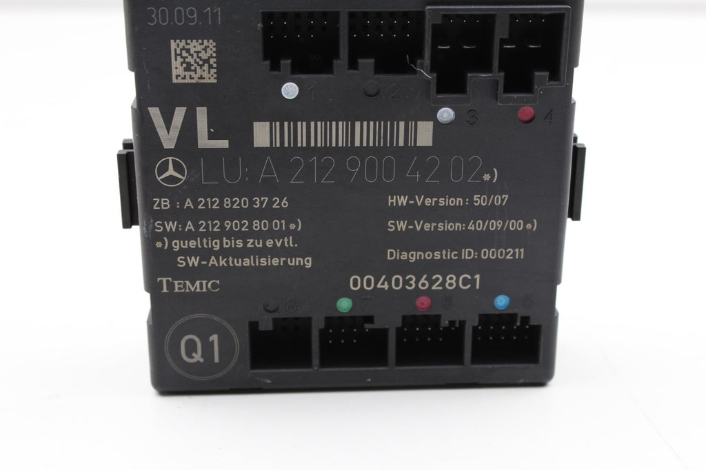 2010 MERCEDES E350 FRONT LEFT DOOR CONTROL MODULE OEM A2129004202