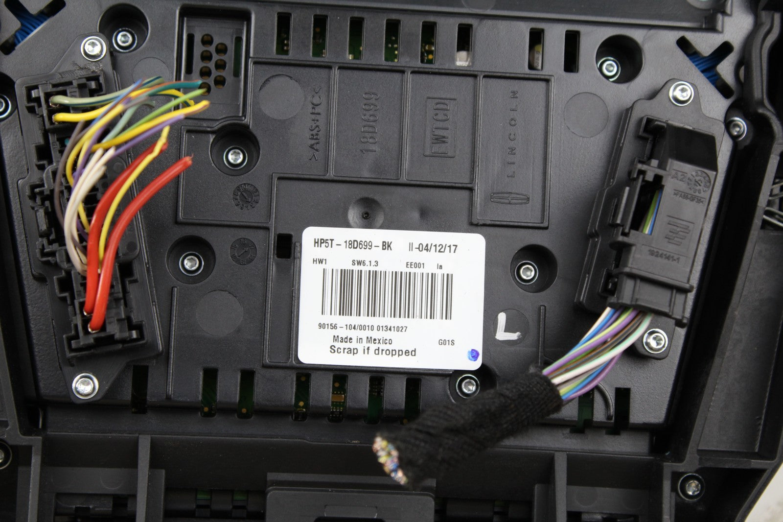 2017-20 LINCOLN MKZ RADIO TEMPERATURE CLIMATE CONTROL PANEL OEM HP5T18D699