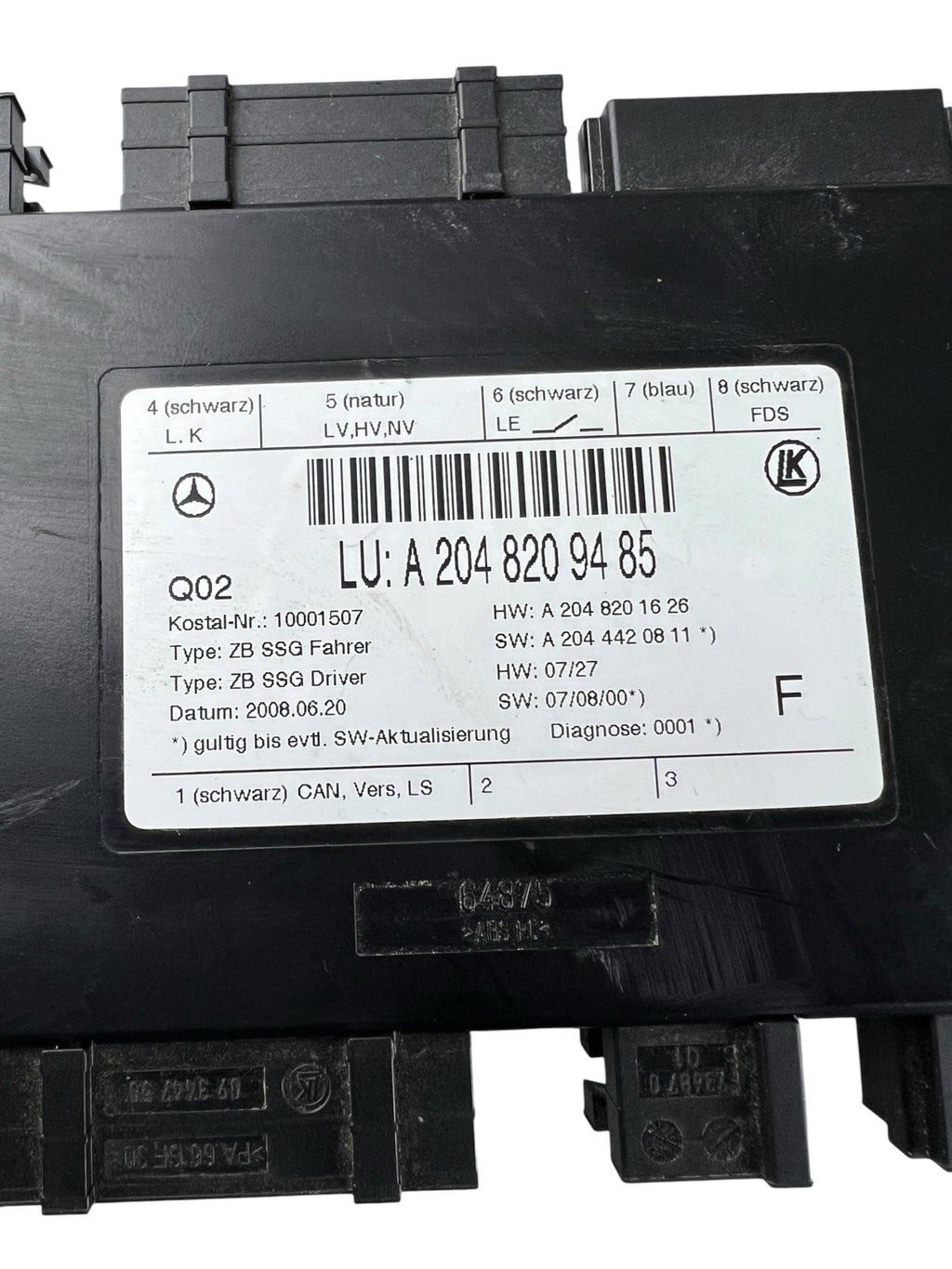✅2008-2018 MERCEDES C350 E350 FRONT LEFT SEAT CONTROL MODULE OEM A2048209485