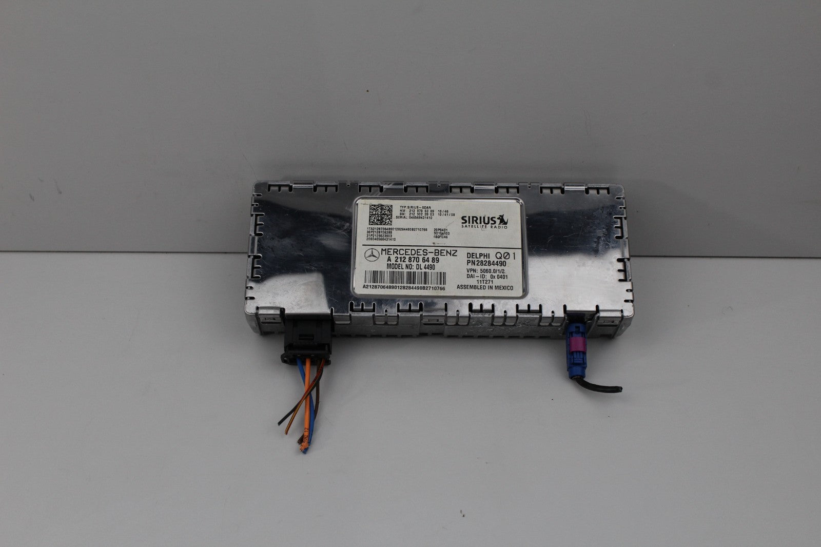 2010-13 MERCEDES E350 SATELLITE RADIO RECEVIER MODULE OEM A2128706489