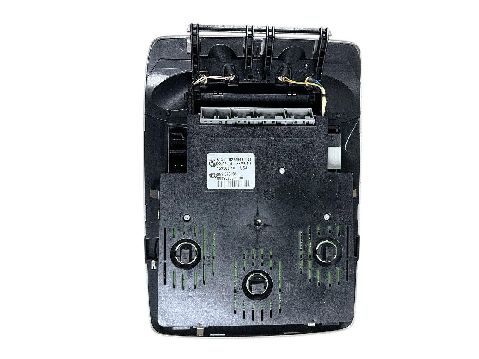 07-13 BMW X5 FRONT OVERHEAD SWITCH UNIT ROOF DOME MAP LIGHT PANEL OEM 15956810