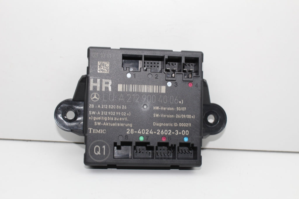 2008-18 MERCEDES E350 REAR RIGHT SIDE DOOR CONTROL MODULE A2129004006 OEM 