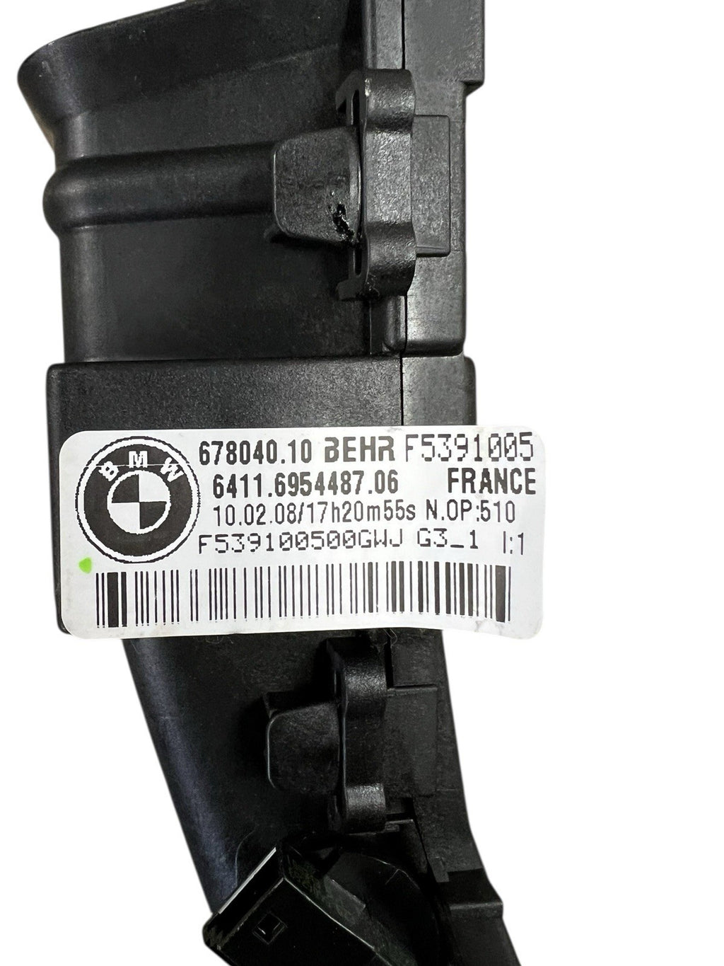2007 - 2013 BMW X5 E70 Rear Left Driver Side Seat Heater Floor Duct OEM 6954487