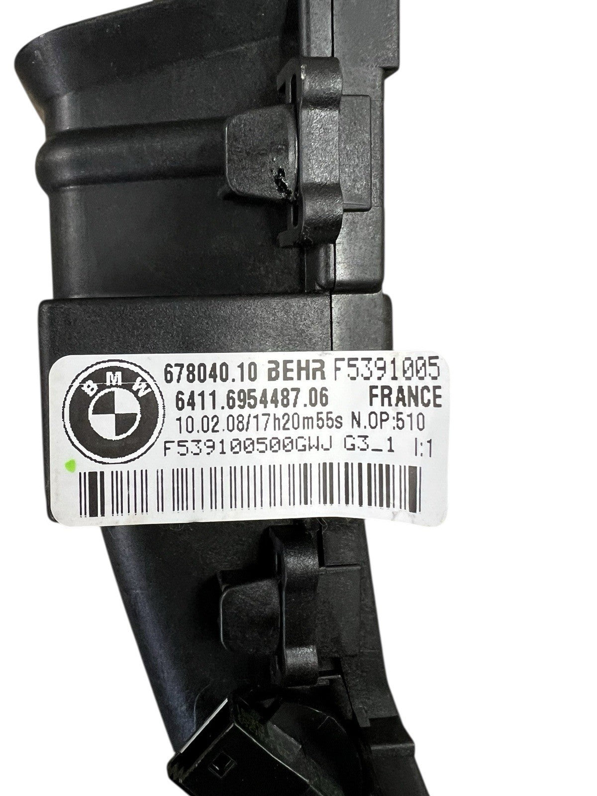 2007 - 2013 BMW X5 E70 Rear Left Driver Side Seat Heater Floor Duct OEM 6954487
