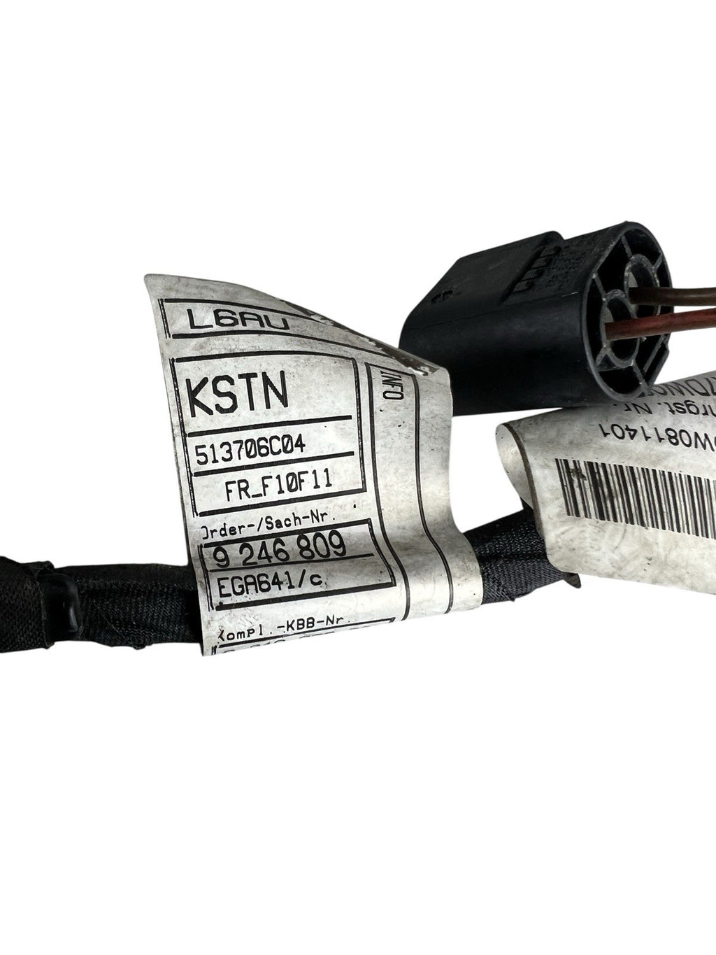 11-13 BMW F10 528i Front Bumper PDC Parking Sensor Wiring Harness 9246809 OEM