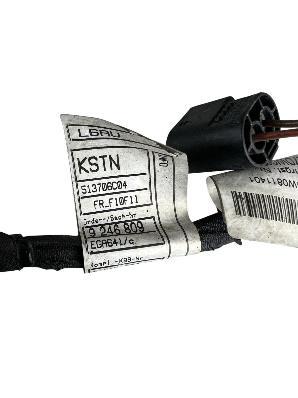 11-13 BMW F10 528i Front Bumper PDC Parking Sensor Wiring Harness 9246809 OEM