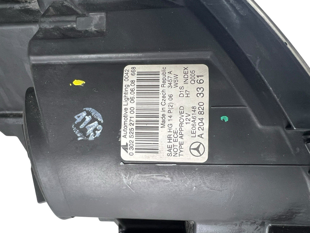 2008-2011 Mercedes Benz C300C350 W204 Driver Left Xenon Headlight OEMA2048203361