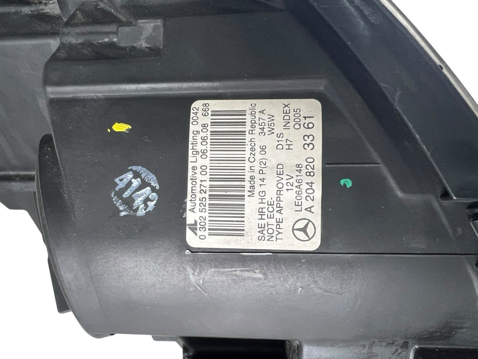 2008-2011 Mercedes Benz C300C350 W204 Driver Left Xenon Headlight OEMA2048203361