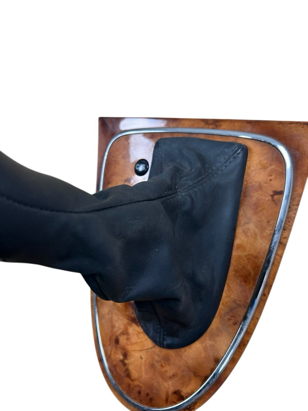 03-06 E350 W211 E320  Mercedes Benz Shifter Knob Cover Bezel Trim Selector Wood