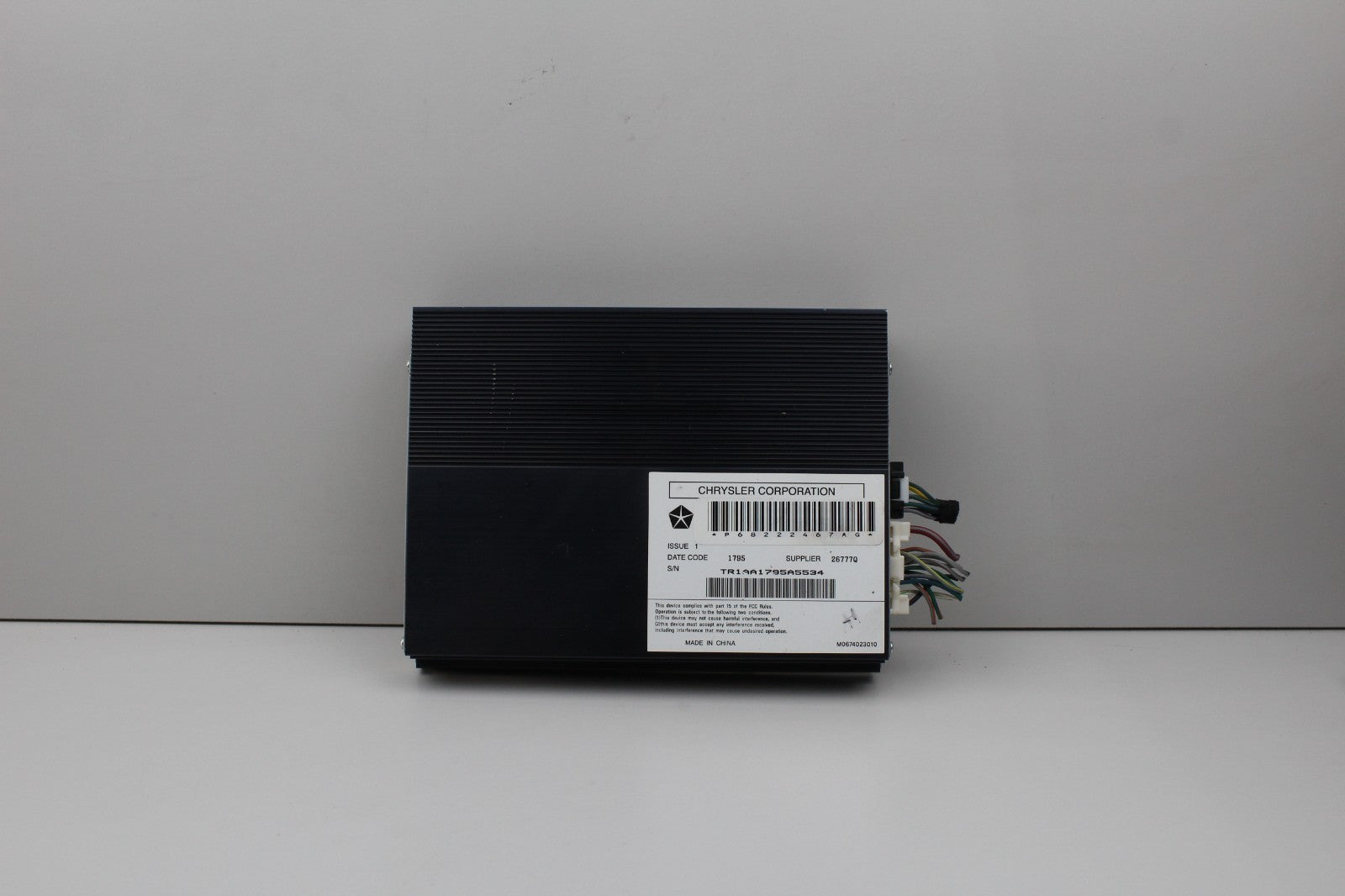 2015 DODGE CHALLENGER SOUND AMPLIFIER AMP OEM P68222467AG