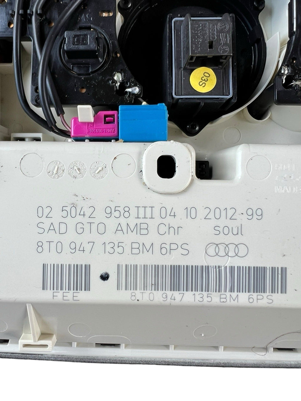 2013-2017 AUDI A5 S5 Front Dome Reading Light Sun Roof Switch OEM 8T0 947 135 BM