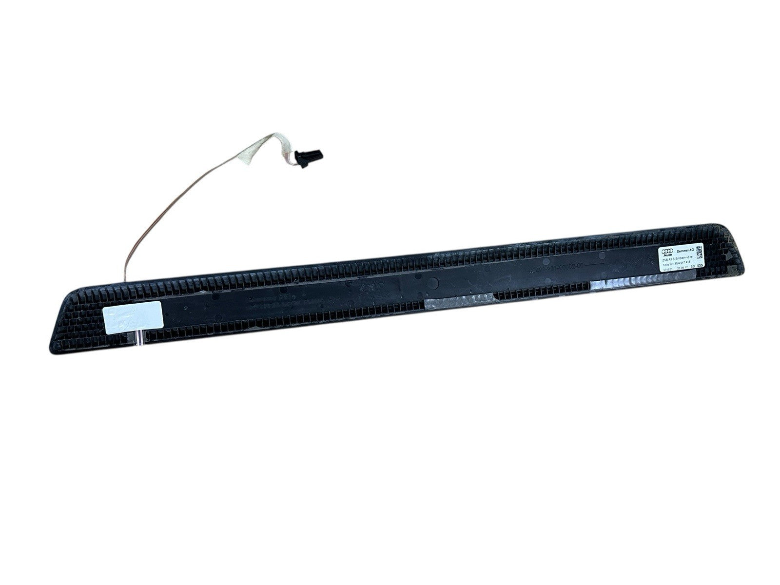 2017-20 AUDI S3 A3 FRONT RIGHT DOOR SILL SCUFF PLATE ILLUMINATION LIGHT BAR OEM
