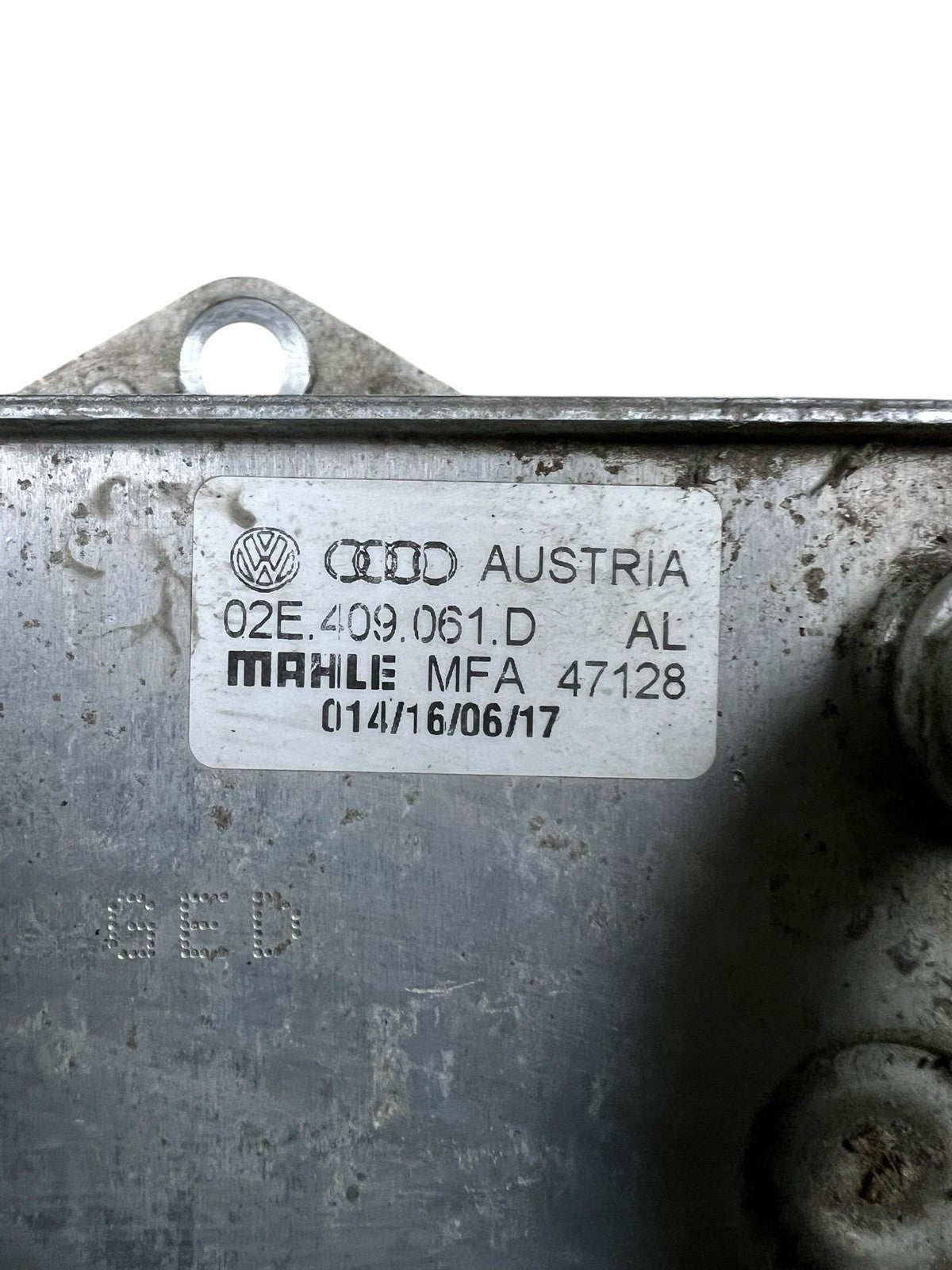 2015-2020 Audi A3 Automatic Transmission Oil Cooler Genuine OEM 02E409061D