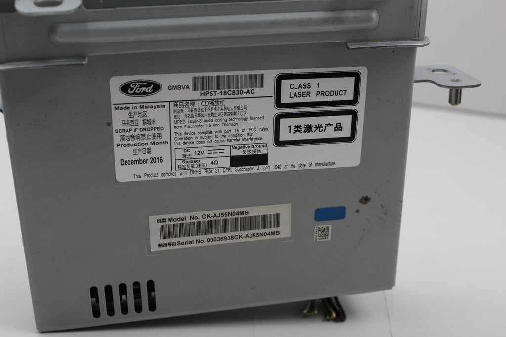 2017 LINCOLN MKZ CD PLAYER RECEIVER MODULE OEM HP5T18C830AC