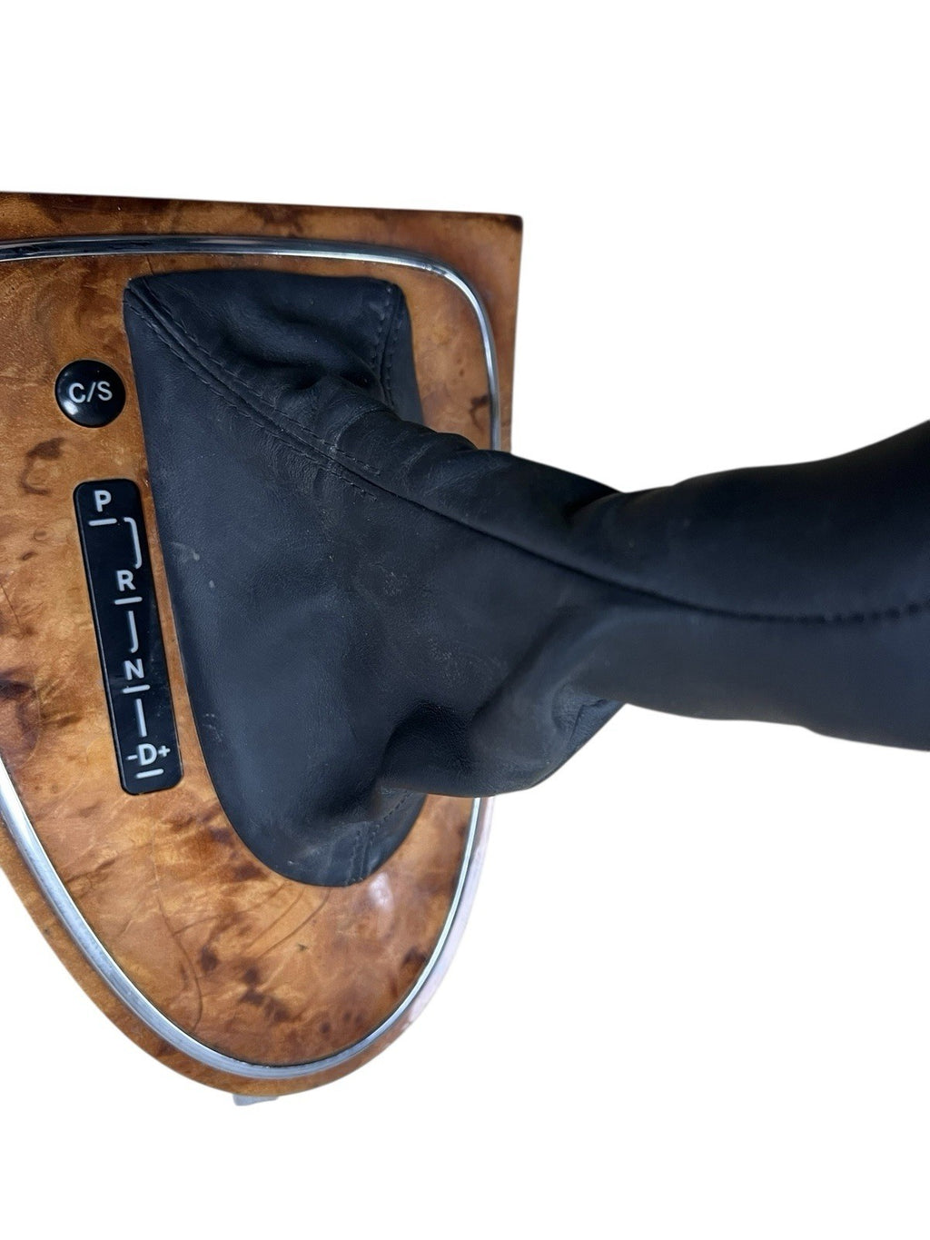 03-06 E350 W211 E320  Mercedes Benz Shifter Knob Cover Bezel Trim Selector Wood