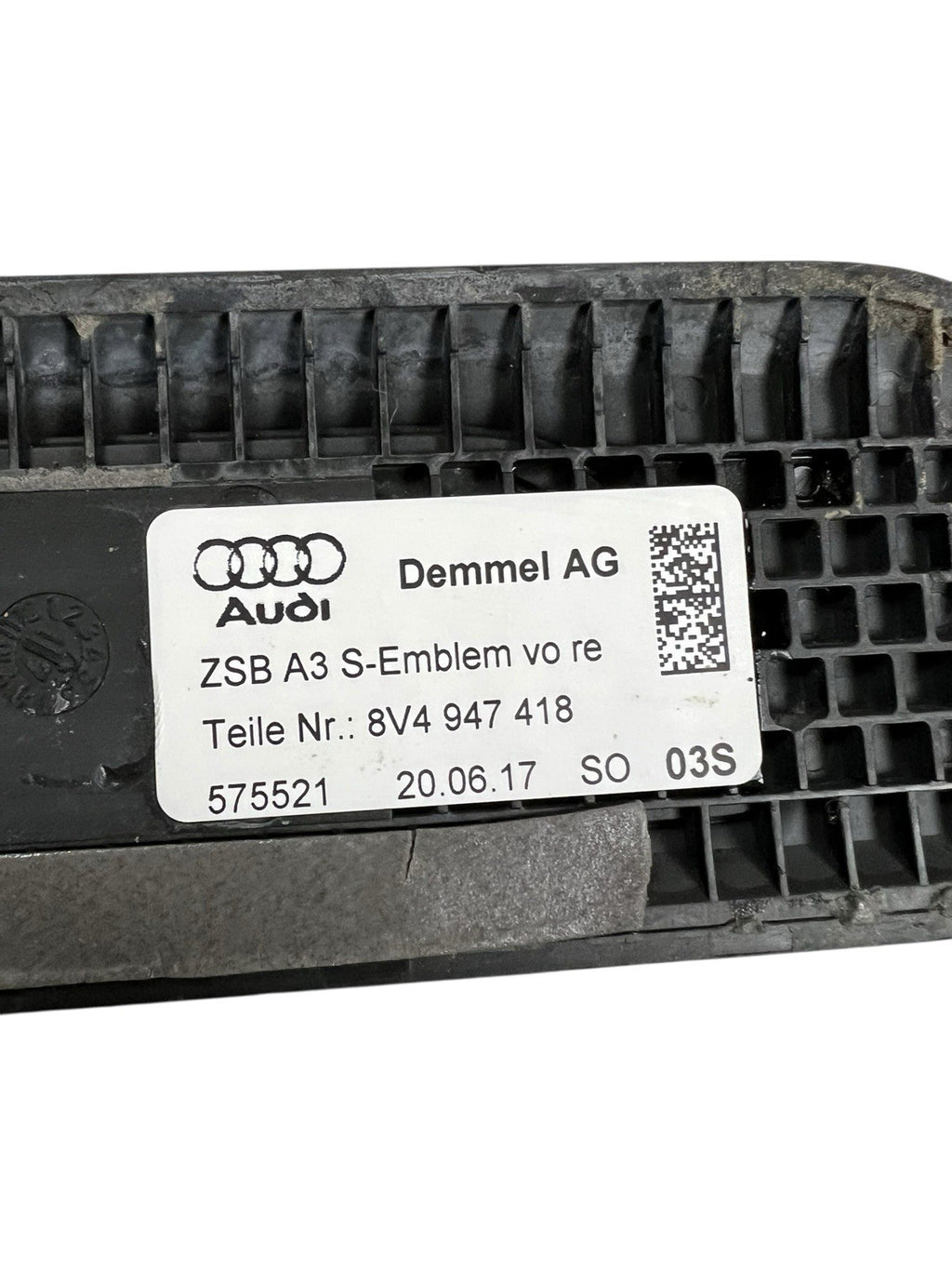 2017-20 AUDI S3 A3 FRONT RIGHT DOOR SILL SCUFF PLATE ILLUMINATION LIGHT BAR OEM