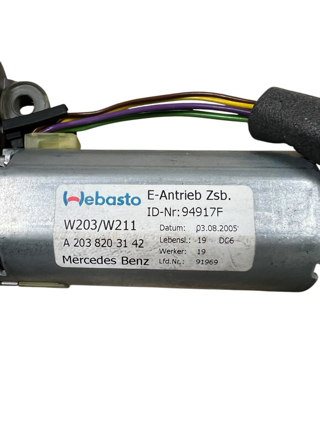 2006 Mercedes-Benz E Class Sunroof Motor OEM 0390200011