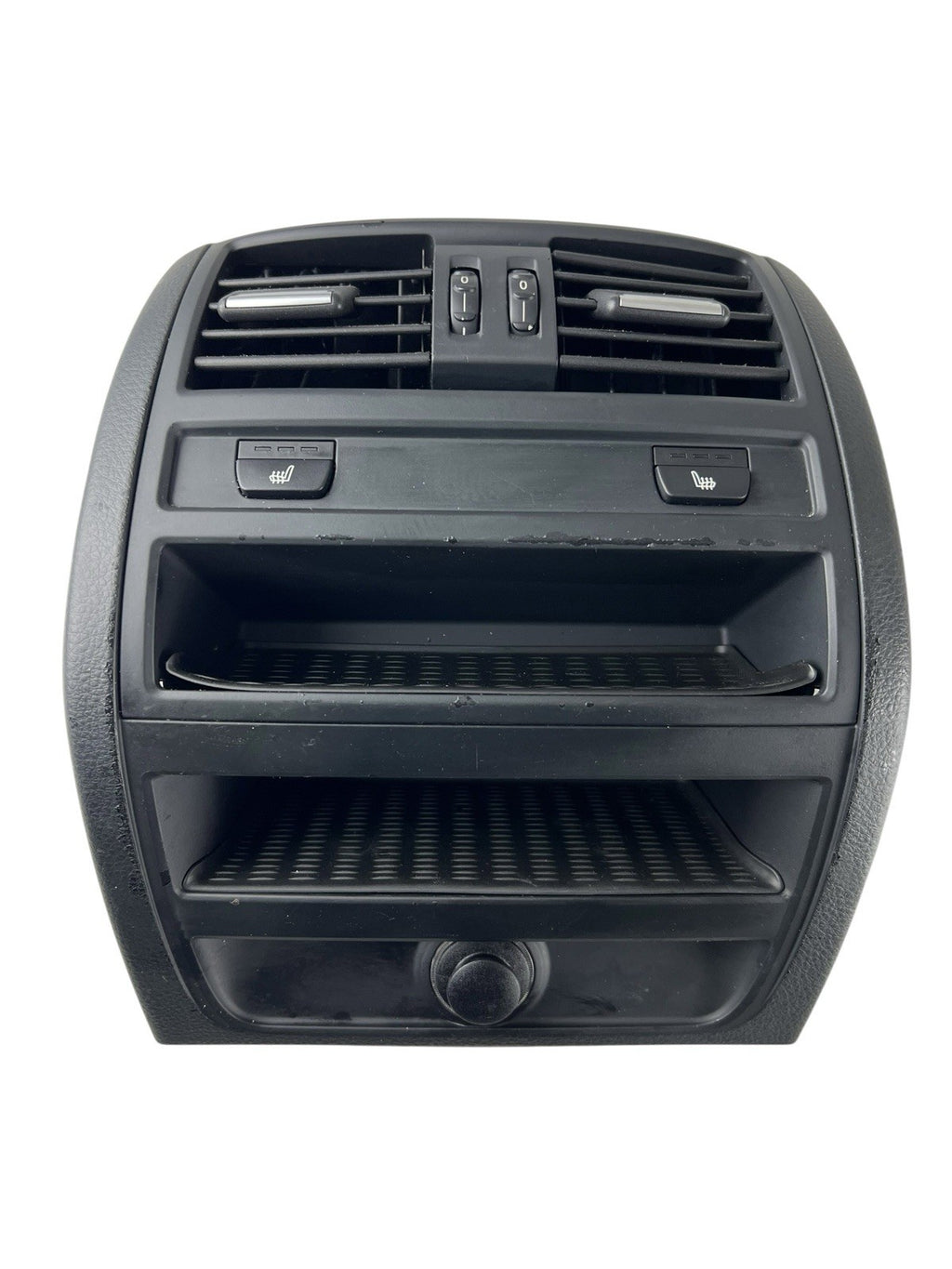 11-16 BMW 5-Series Rear Center Console A/C Vent Heated Seat Button Panel OEM