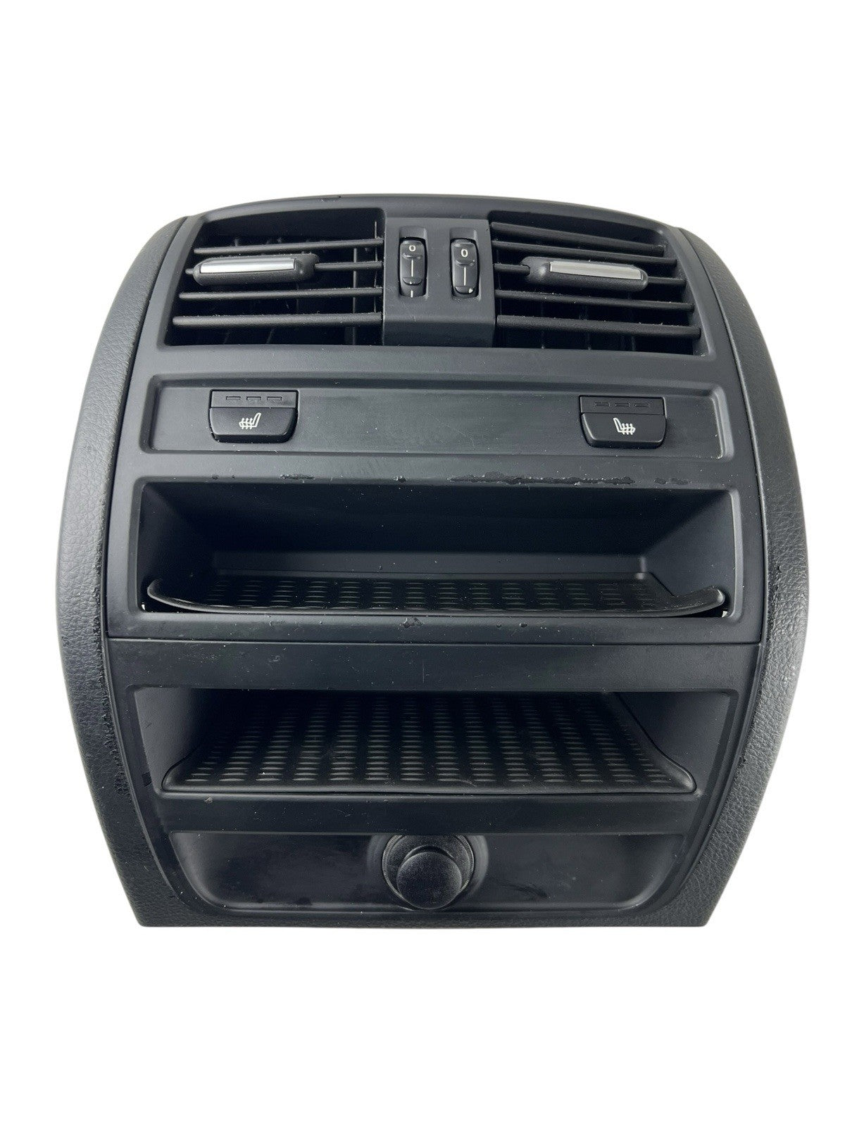 11-16 BMW 5-Series Rear Center Console A/C Vent Heated Seat Button Panel OEM