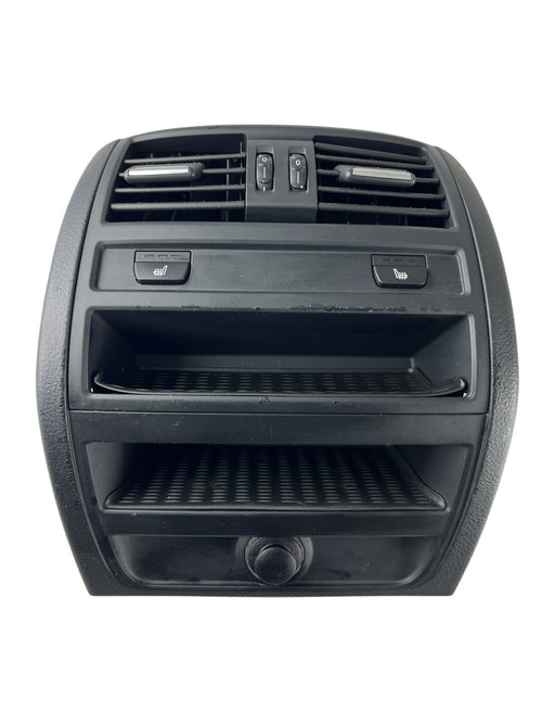 11-16 BMW 5-Series Rear Center Console A/C Vent Heated Seat Button Panel OEM