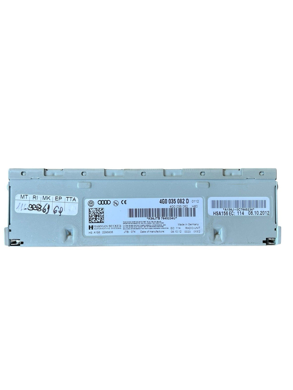 13-16 Audi S5 Satellite Radio Receiver Computer Control Module OEM 4G0 035 082 D