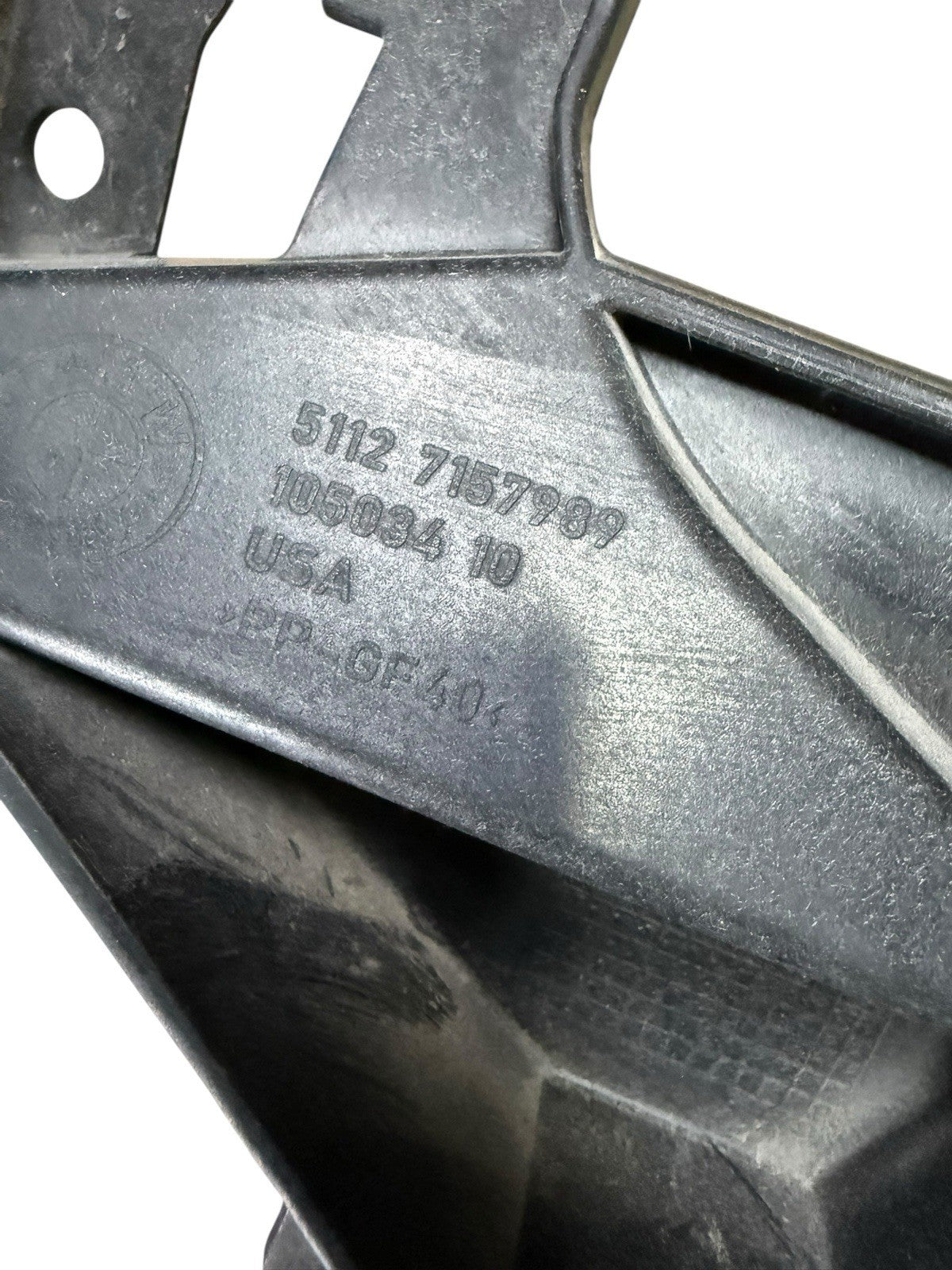 07-13 BMW E70 X5 FRONT DRIVER FENDER PANEL WHEEL ARCH FLARE MOLDING OEM 032922