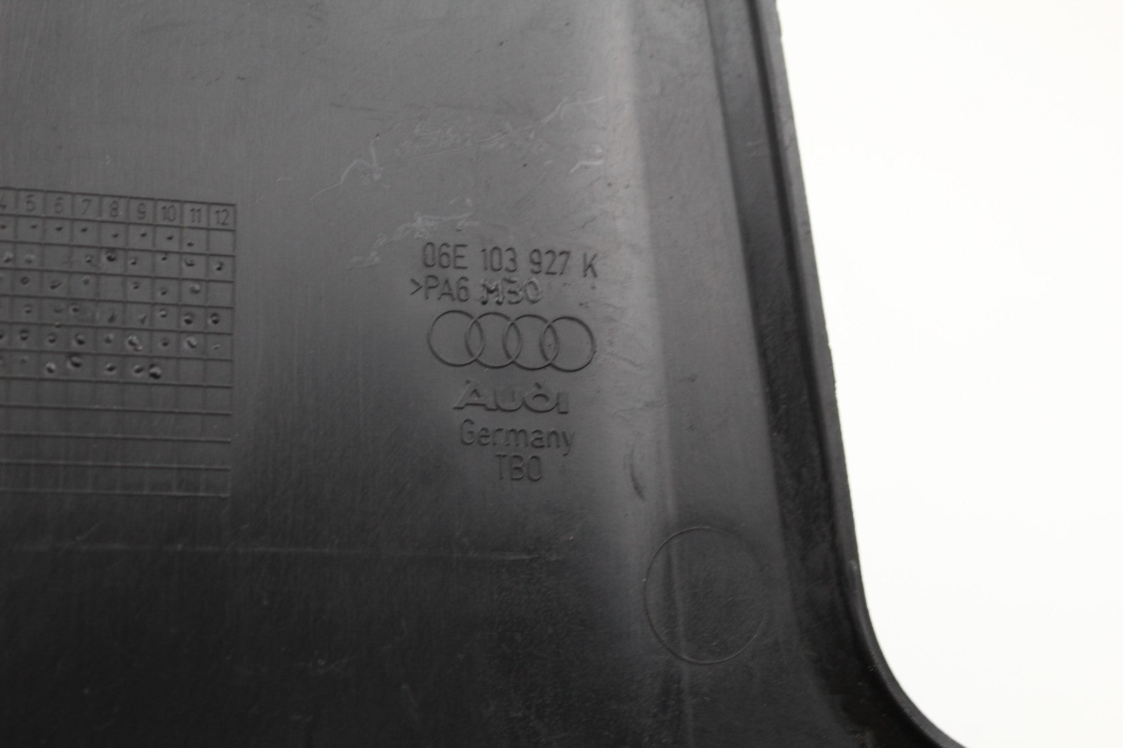2012-15 AUDI A4 FRONT ENGINE COVER TRIM OEM 06E103927K